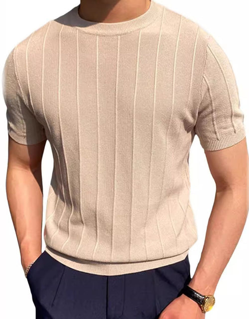 Load image into Gallery viewer, Men's Full Size Round Neck Short Sleeve T-Shirt Plus Size
