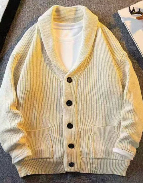 Load image into Gallery viewer, Men's Plus Size Button Down Long Sleeve Cardigan
