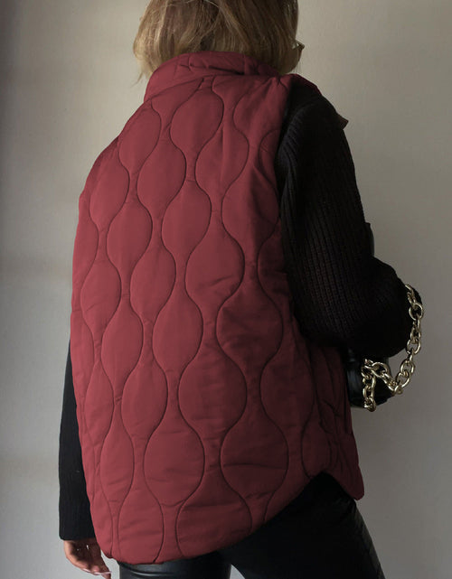 Load image into Gallery viewer, Collared Neck Vest with Pockets
