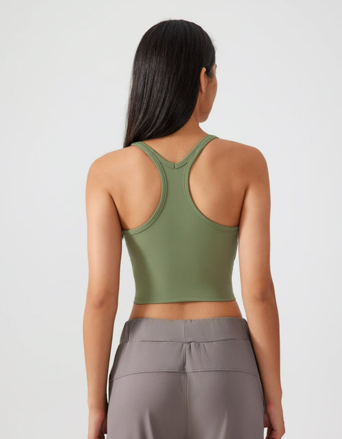 Load image into Gallery viewer, Millennia Scoop Neck Active Tank with Detachable Chest Pads

