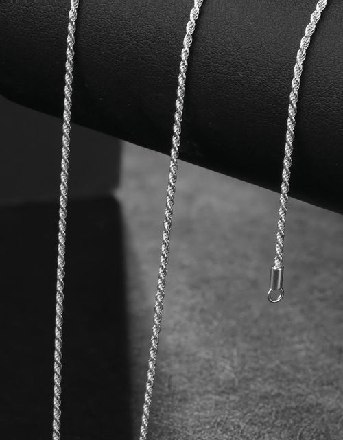 Load image into Gallery viewer, 1.4mm Rope Chain in 925 Sterling Silver by Bling Proud | Urban Jewelry Online Store
