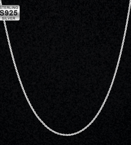 1.4mm Rope Chain in 925 Sterling Silver by Bling Proud | Urban Jewelry Online Store