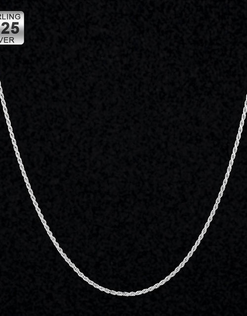 Load image into Gallery viewer, 1.4mm Rope Chain in 925 Sterling Silver by Bling Proud | Urban Jewelry Online Store

