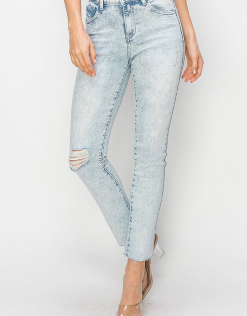 Load image into Gallery viewer, Risen Full Size High Rise Distressed Skinny Jeans
