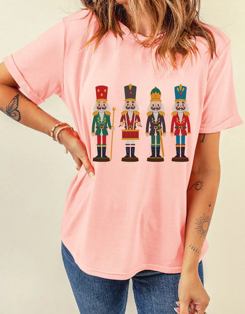 Load image into Gallery viewer, Nutcracker Round Neck Short Sleeve T-Shirt
