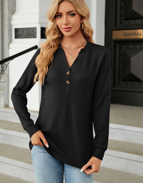 Load image into Gallery viewer, V-Neck Long Sleeve Blouse
