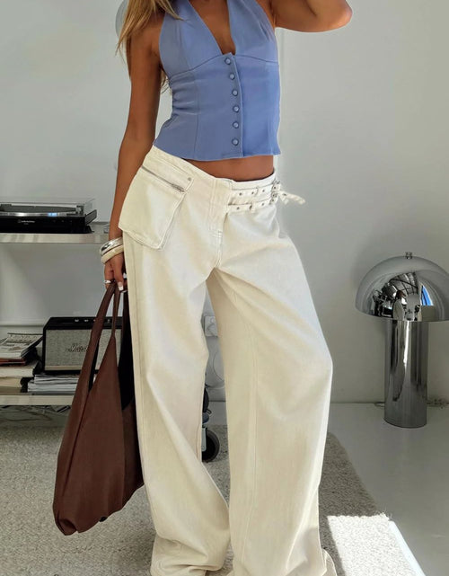 Load image into Gallery viewer, Wide Leg Jeans with Pockets
