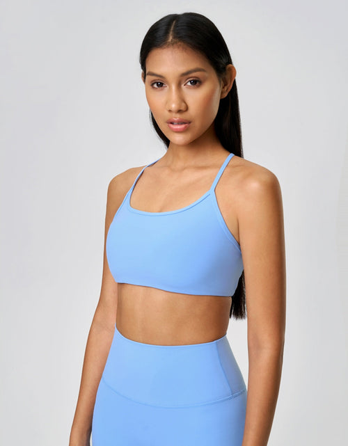Load image into Gallery viewer, Millennia Crisscross Back Scoop Neck Active Cami with Detachable Chest Pads
