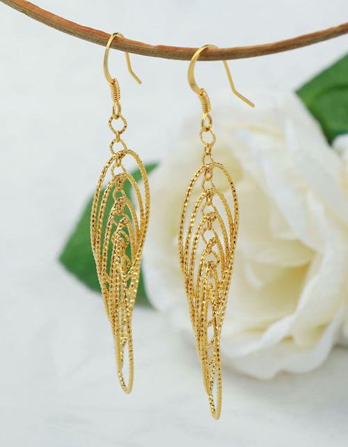 Load image into Gallery viewer, RMZ GOLD NYC 14K Gold Chandelier Hanging Earrings
