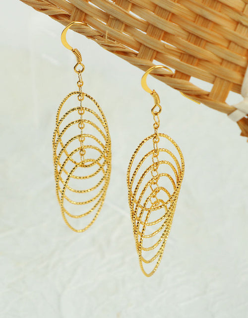 Load image into Gallery viewer, RMZ GOLD NYC 14K Gold Chandelier Hanging Earrings
