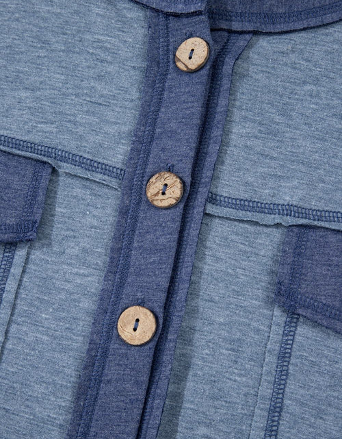Load image into Gallery viewer, Placket Chest Pockets Short Sleeve Wide Leg Jumpsuit
