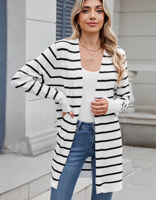 Load image into Gallery viewer, Open Front Long Sleeve Cardigan
