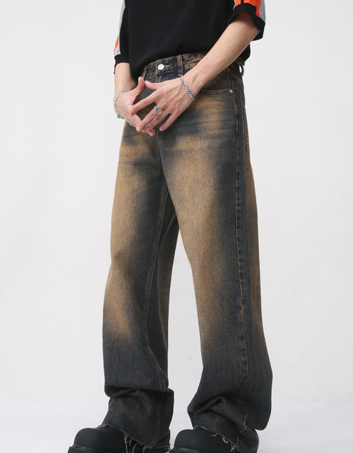 Load image into Gallery viewer, Raw Hem Straight Leg Jeans
