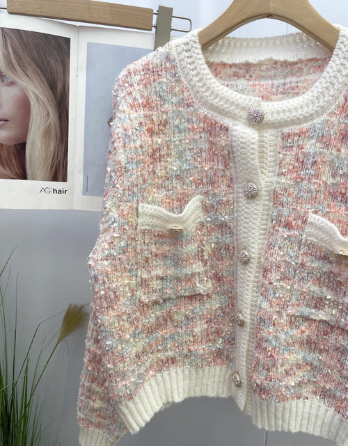 Load image into Gallery viewer, Heathered Button Up Long Sleeve Cardigan
