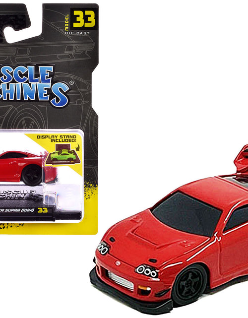Load image into Gallery viewer, 1995-1997 Toyota Supra (MK4) Red 1/64 Diecast Model Car by Muscle Machines
