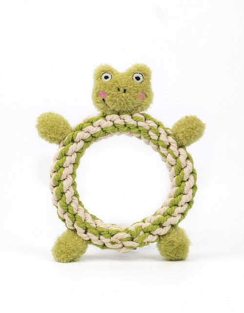 Load image into Gallery viewer, Daisy and Jasper Squeaky Plush Rope Toys by Knotty Pawz
