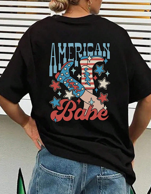 Load image into Gallery viewer, Graphic Round Neck Half Sleeve T-Shirt
