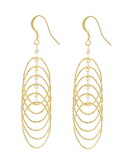 Load image into Gallery viewer, RMZ GOLD NYC 14K Gold Chandelier Hanging Earrings
