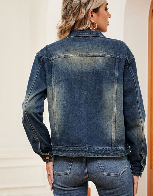 Load image into Gallery viewer, Washed Denim Jacket
