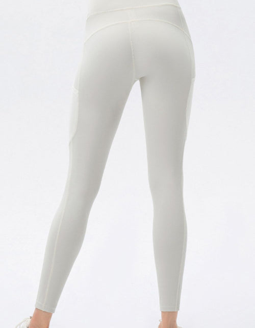Load image into Gallery viewer, High Waist Slim Fit Long Sports Pants

