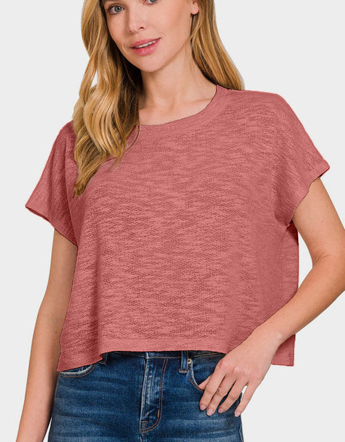 Load image into Gallery viewer, Zenana Round Neck Short Sleeve T-Shirt
