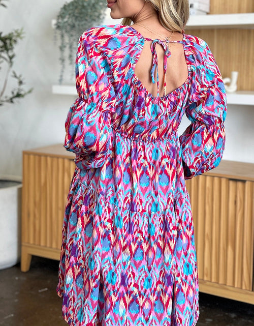Load image into Gallery viewer, Double Take Full Size Printed Long Sleeve Dress
