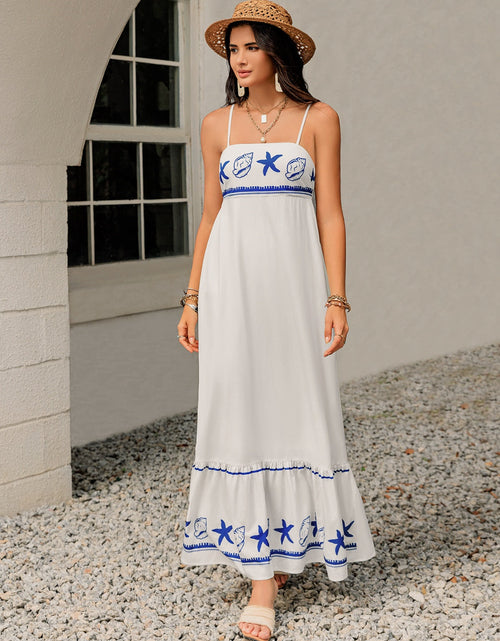 Load image into Gallery viewer, Printed Square Neck Maxi Cami Dress
