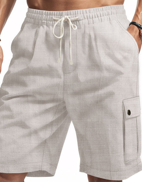 Load image into Gallery viewer, Men's Full Size Drawstring Shorts with Pockets Plus Size
