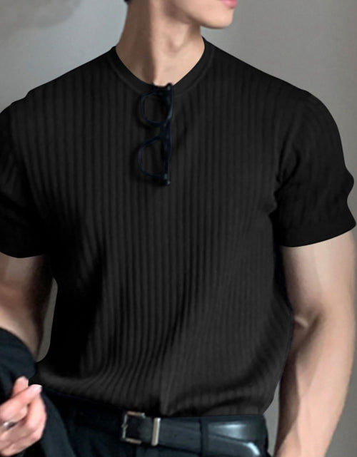 Load image into Gallery viewer, Men's Full Size Round Neck Short Sleeve T-Shirt Plus Size
