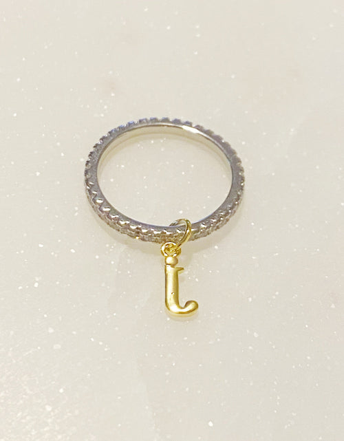 Load image into Gallery viewer, Dangle Initial Ring by Ellisonyoung.com

