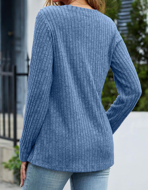 Load image into Gallery viewer, V-Neck Long Sleeve T-Shirt
