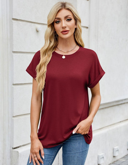 Load image into Gallery viewer, Florira Round Neck Short Sleeve T-Shirt
