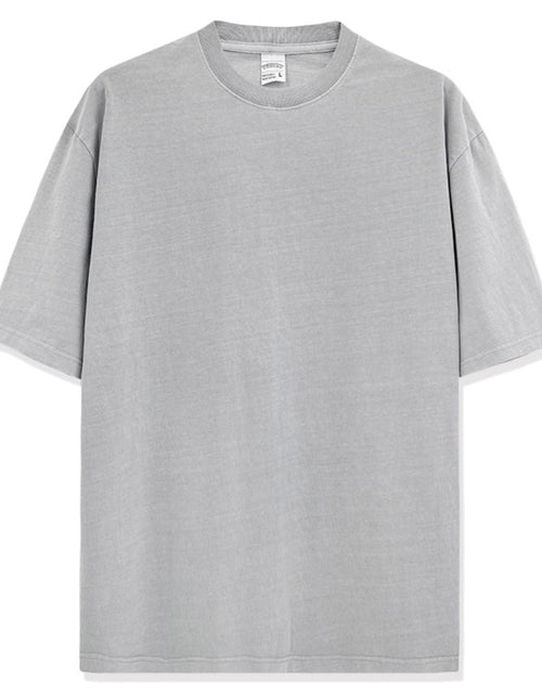 Load image into Gallery viewer, Men's Full Size Round Neck Washed T-Shirt Plus Size
