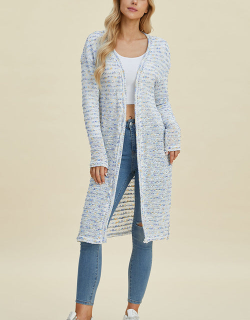 Load image into Gallery viewer, Double Take Full Size Open Front Longline Cardigan
