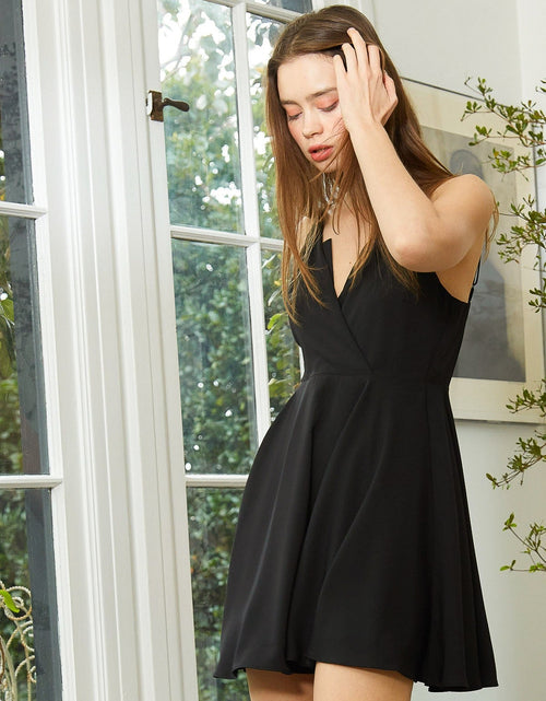 Load image into Gallery viewer, Women's V-Neck Spaghetti Strap Cocktail Dress by Shop at Konus

