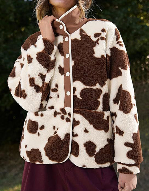 Load image into Gallery viewer, Pocketed Half Snap Sherpa Jacket
