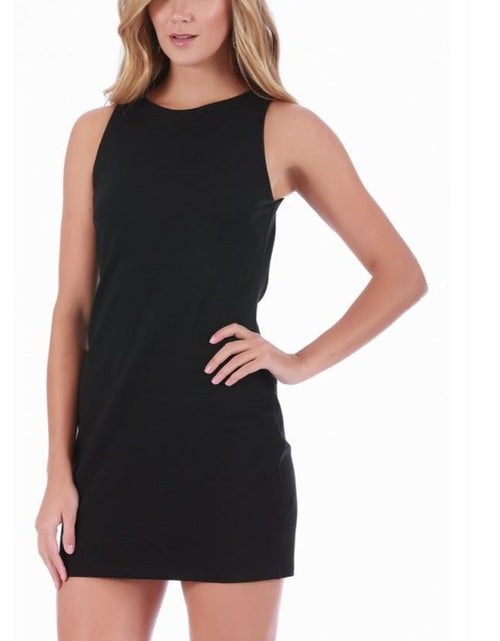Load image into Gallery viewer, InstantFigure Boatneck Short Dress W/Open Back 168758 by InstantFigure INC
