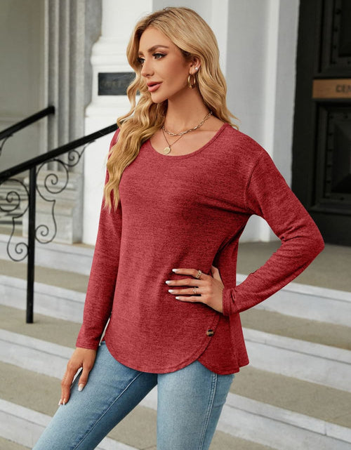 Load image into Gallery viewer, Round Neck Long Sleeve T-Shirt
