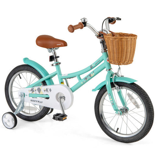 Load image into Gallery viewer, 16 Inch Kids Bike Bicycle with Training Wheels and 2 Brake System Ages 4-7 Years Old-16 inches
