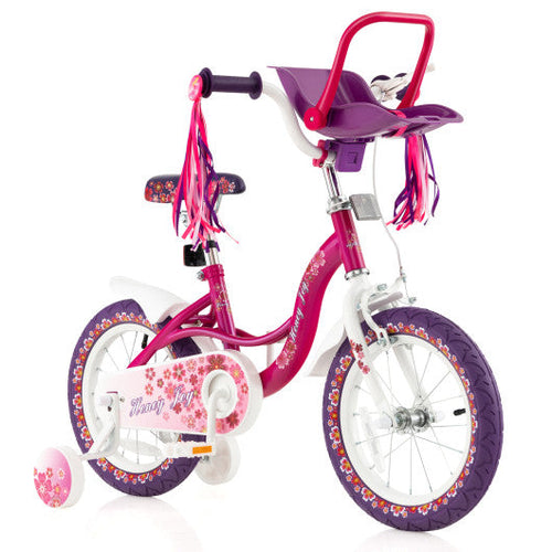 Load image into Gallery viewer, 16 Inch Kids Bike with Doll Seat and Removable Training Wheels-16 inches
