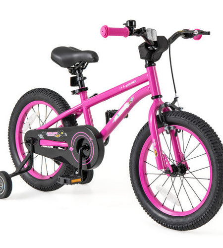 16-Inch Kids Bike for 4-7 Years Old Adjustable with Removable Training Wheels-16 inches