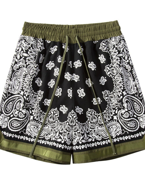 Load image into Gallery viewer, Men's Drawstring Printed Shorts with Pockets
