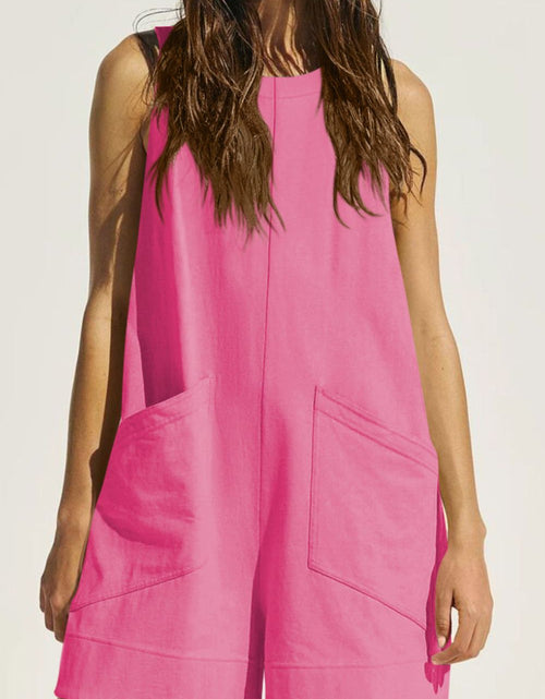 Load image into Gallery viewer, Lovelet Round Neck Sleeveless Romper
