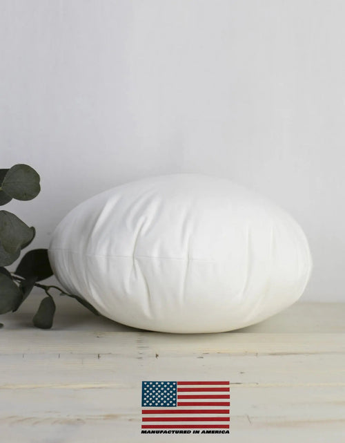 Load image into Gallery viewer, 17" | Round Pillows Insert | Indoor Outdoor Hypoallergenic Polyester Pillow Insert | Quality Insert | Round Pillow Form | Round Pillow by UniikPillows
