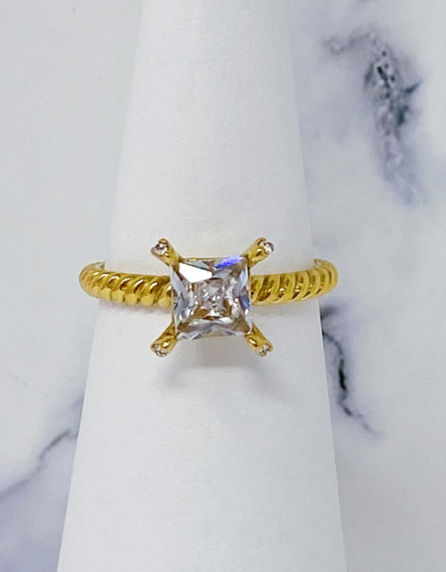 Load image into Gallery viewer, Braided Single Stone Ring by Ellisonyoung.com
