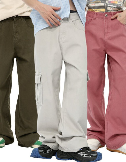 Load image into Gallery viewer, Wide Leg Cargo Jeans
