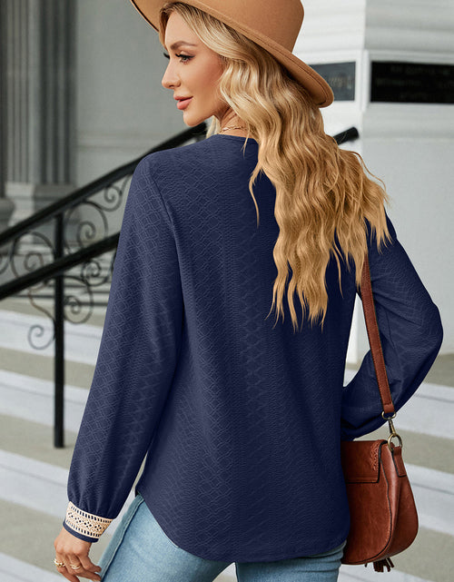 Load image into Gallery viewer, V-Neck Long Sleeve T-Shirt
