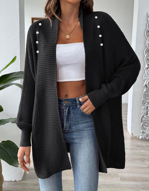 Load image into Gallery viewer, Open Front Long Sleeve Cardigan
