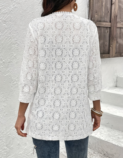 Load image into Gallery viewer, Lace Open Front Cover Up
