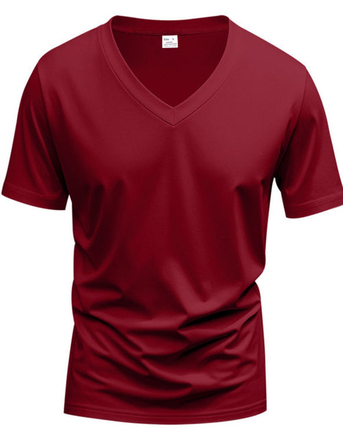 Load image into Gallery viewer, Men's Full Size V-Neck Short Sleeve T-Shirt Plus Size
